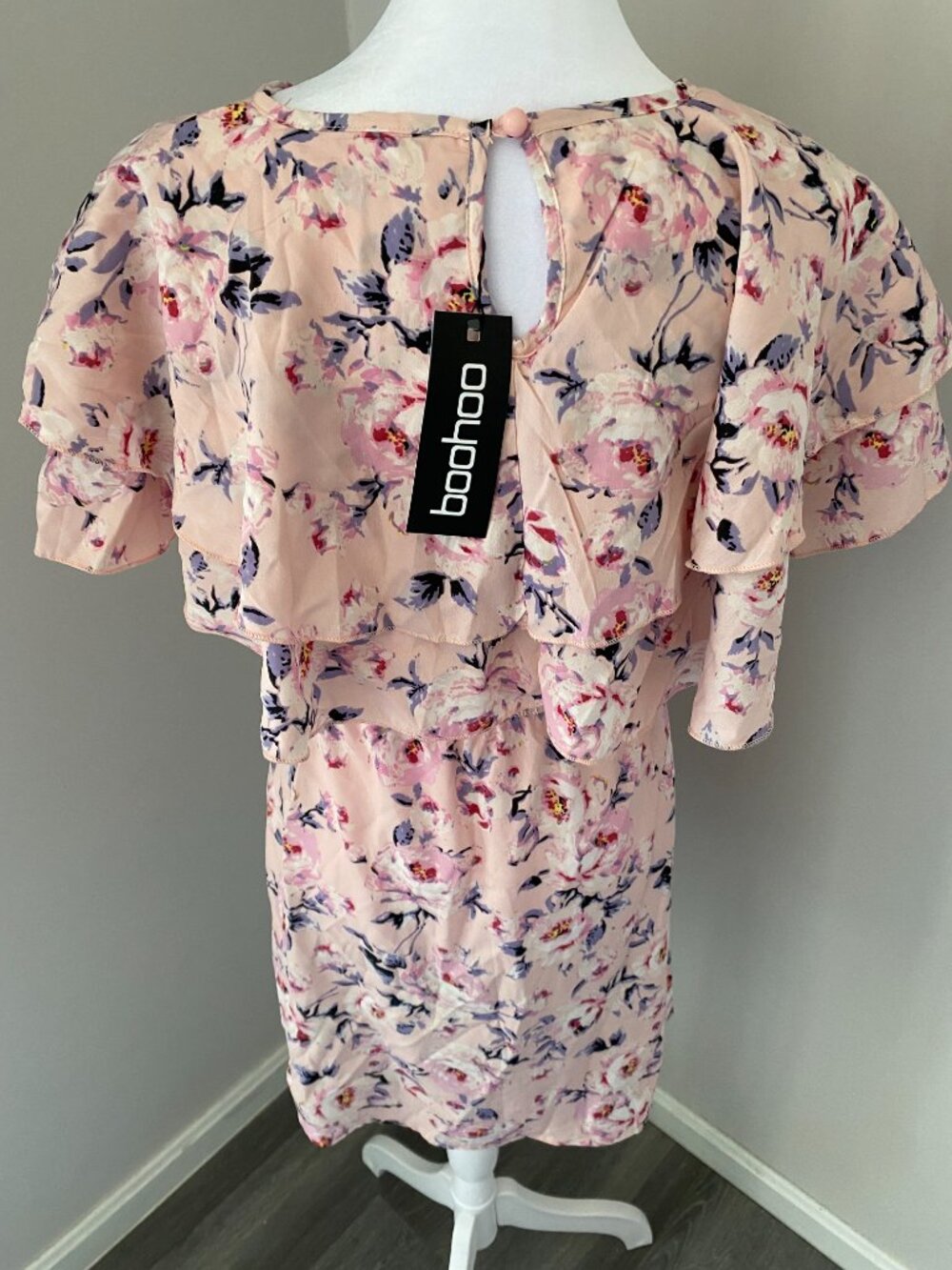 Pink Floral Ruffle Dress - Picture 4 of 6